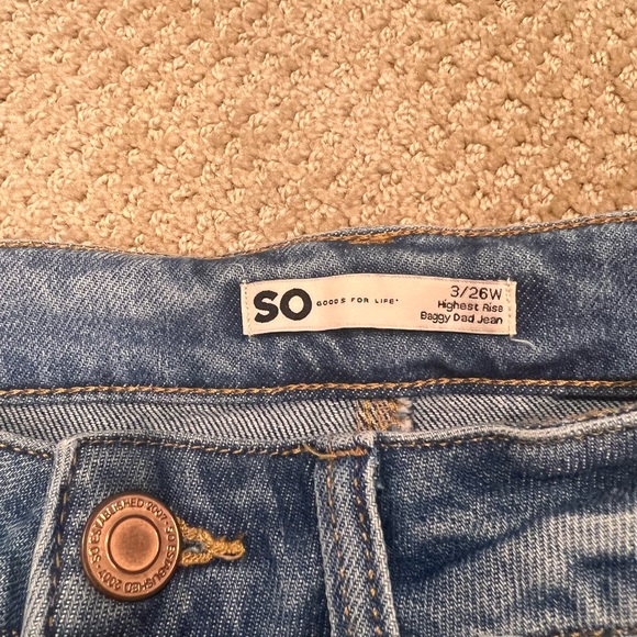 SO high rise baggy straight jeans - Picture 2 of 4